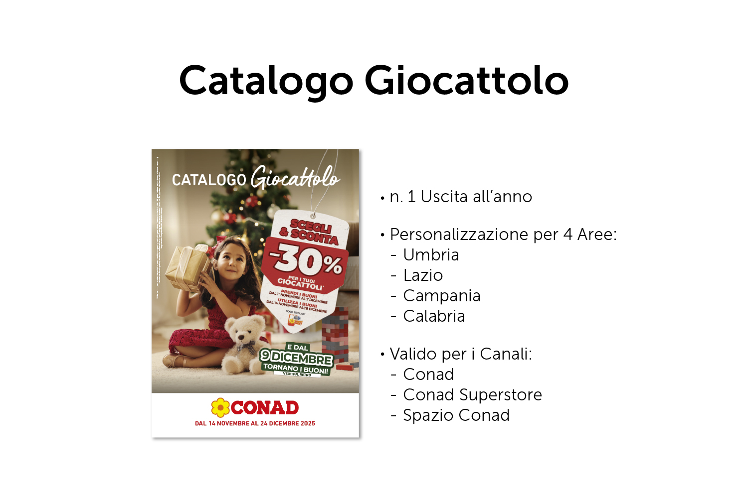 Catalogo Giocattolo aree Umbria Lazio Campania Calabria
