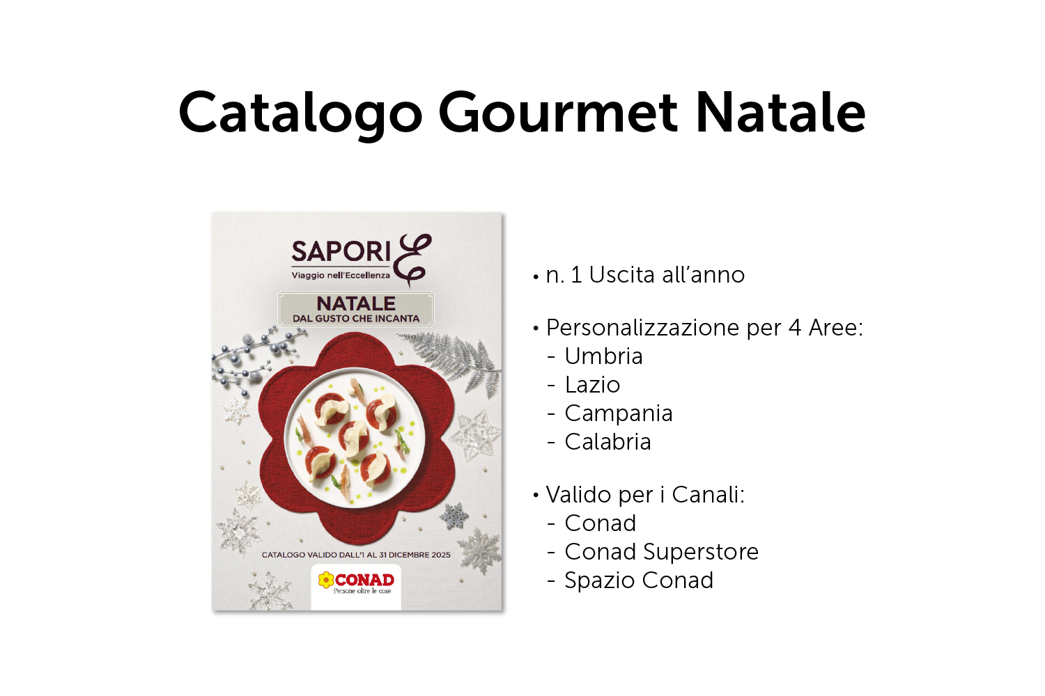 Catalogo Gourmet Natale aree Umbria Lazio Campania Calabria