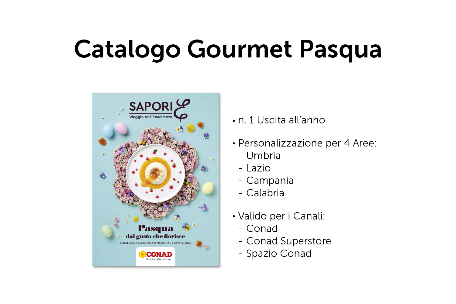 Catalogo Gourmet Pasqua aree Umbria Lazio Campania Calabria