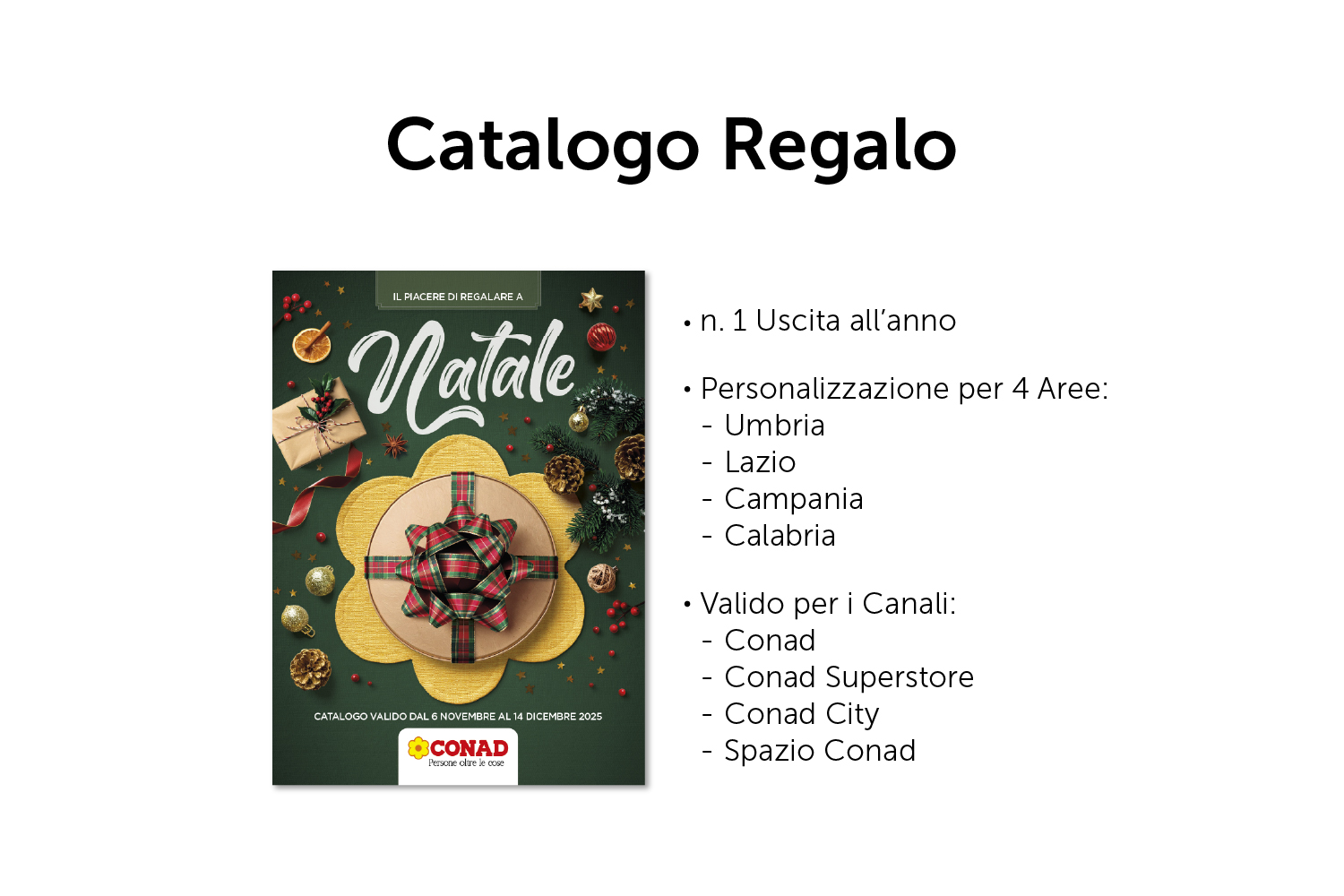 Catalogo Regalo aree Umbria Lazio Campania Calabria