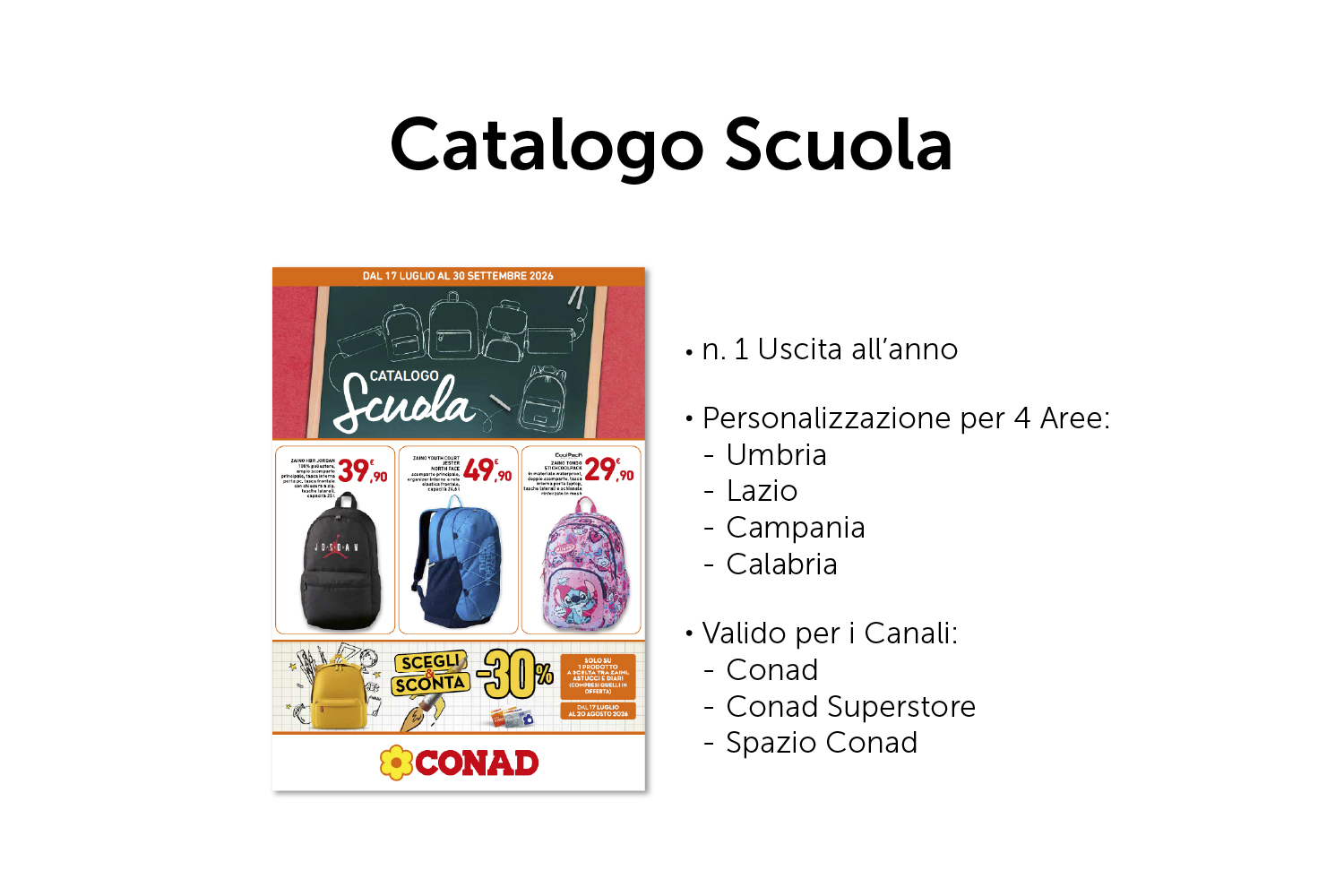 Catalogo Scuola aree Umbria Lazio Campania Calabria